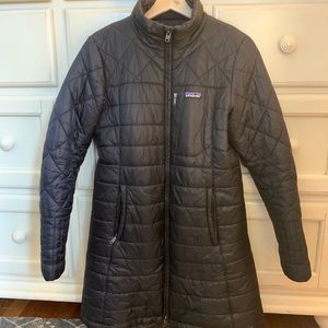 Long Black Patagonia Winter Jacket